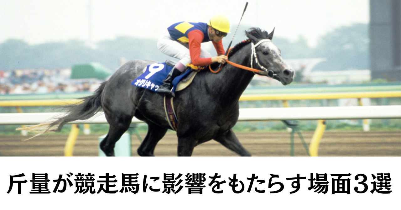 斤量が競走馬に影響をもたらす場面3選 | まかひきの競馬場